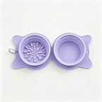 Collapsible Travel Dog Bowl with Slow Feeder