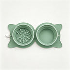 Collapsible Travel Dog Bowl with Slow Feeder