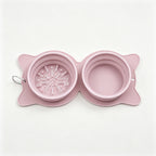 Collapsible Travel Dog Bowl with Slow Feeder