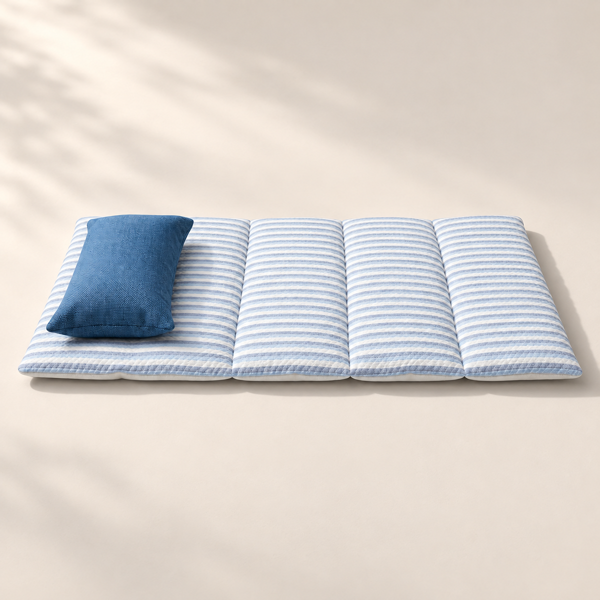 Dog Cooling Mat with Built-in Pillow — Self-Cooling Bed