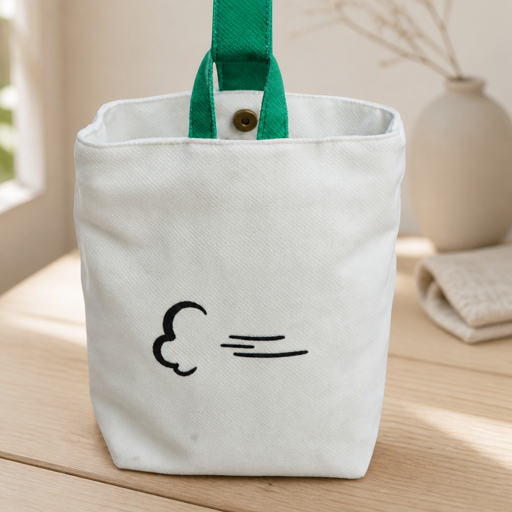 Bolso de lona con nudo schnauzer