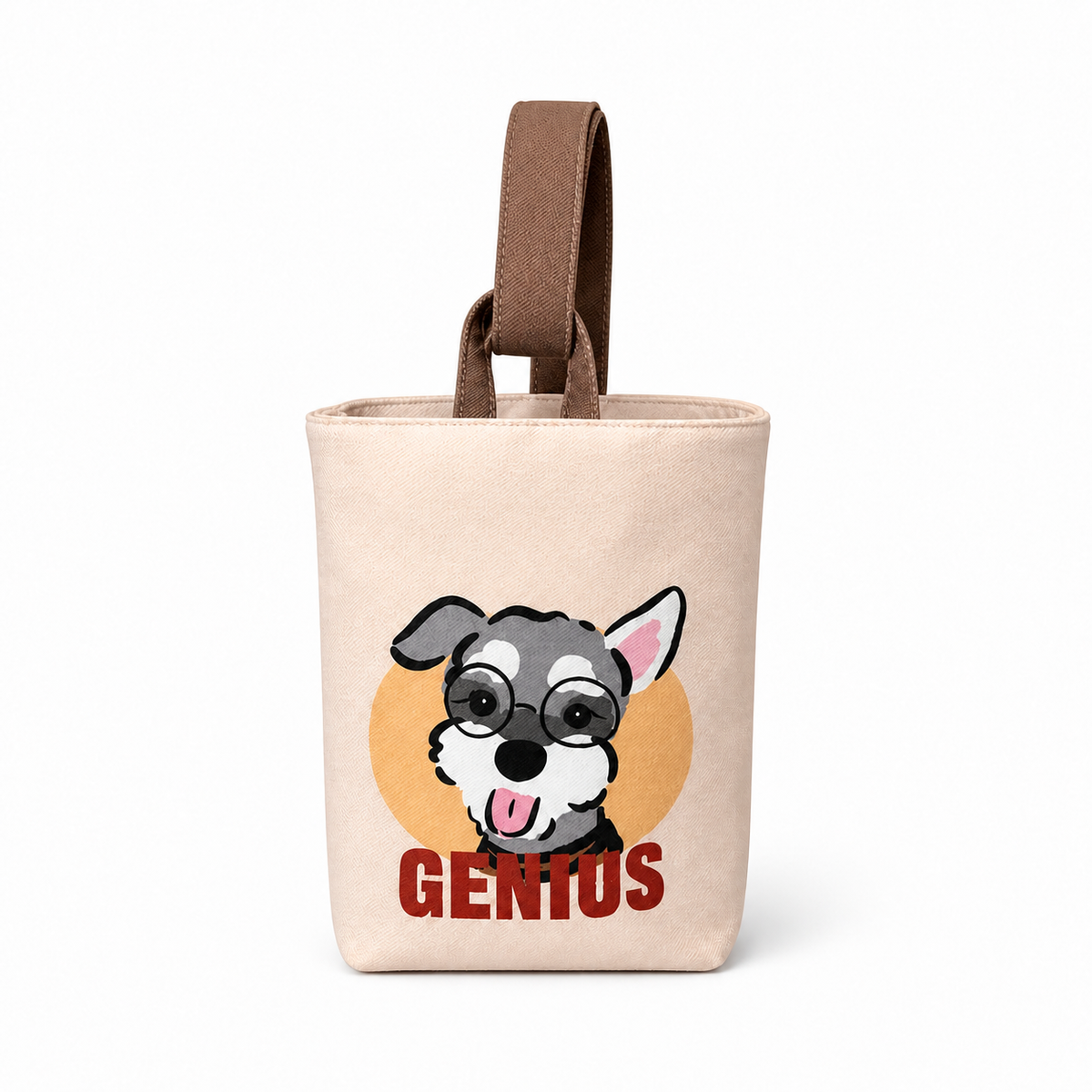 Schnauzer Canvas Knot Bag