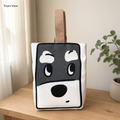 Bolso de lona con nudo schnauzer
