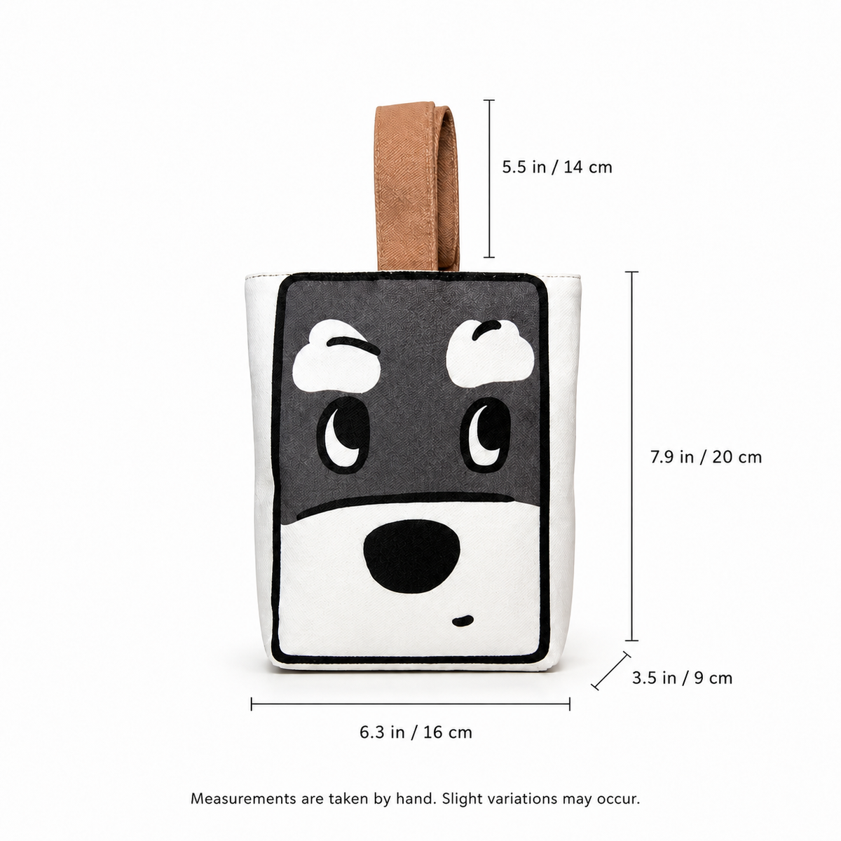 Schnauzer Canvas Knot Bag