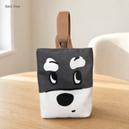 Bolso de lona con nudo schnauzer