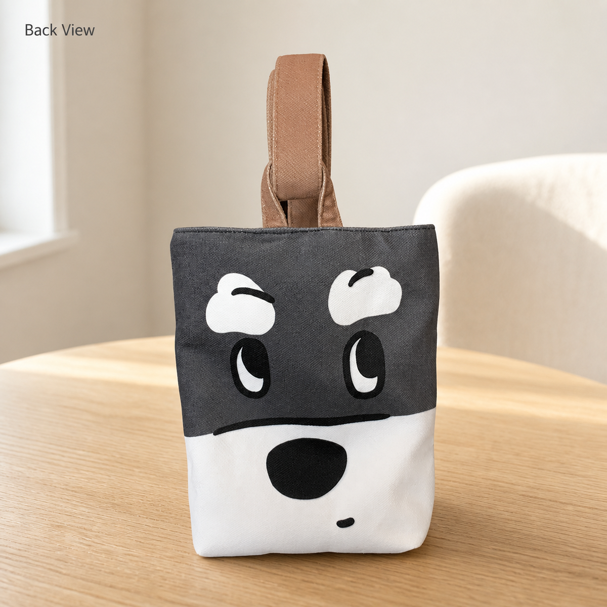 Schnauzer Canvas Knot Bag