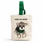 Bolso de lona con nudo schnauzer