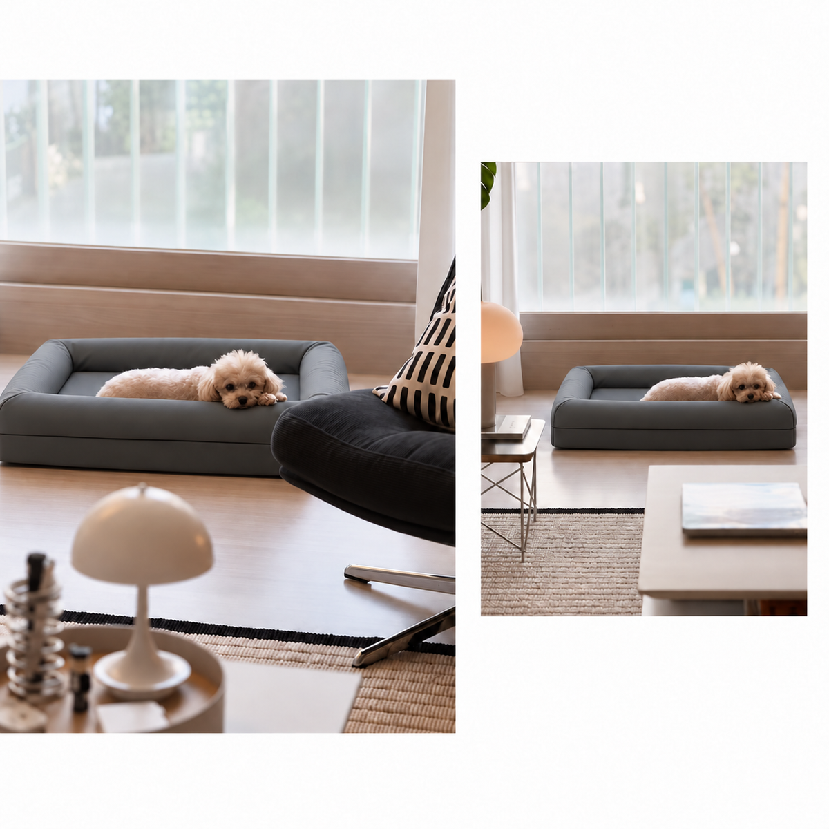 Supportive Egg-Crate Foam Dog Bed - Pressure Relief