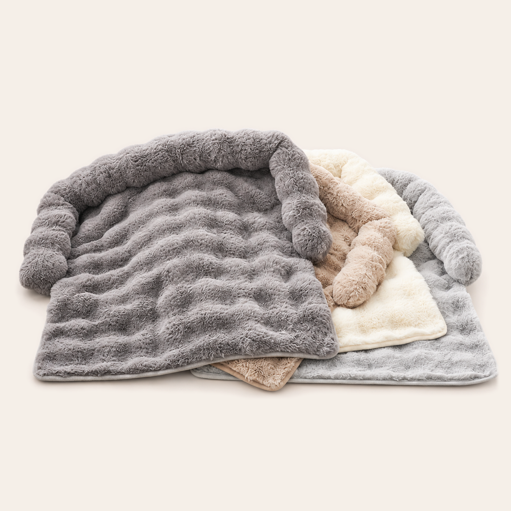 Cozy Faux Rabbit Plush Mat