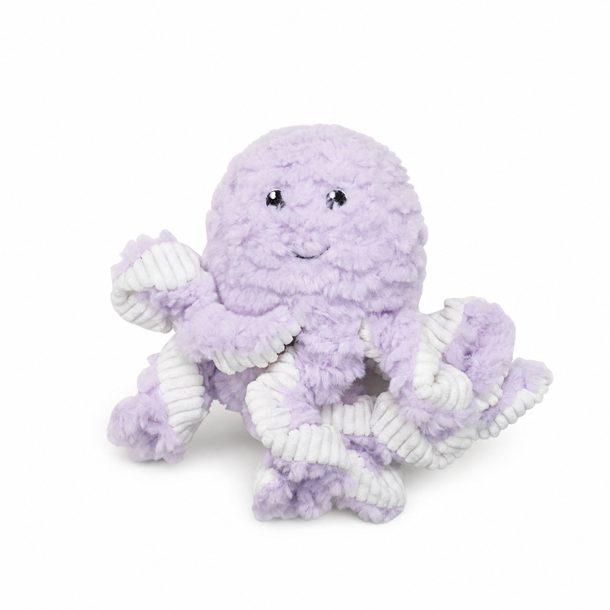 Lavender Octopus Plush Dog Toy — Soft Squeaky Cuddle Toy