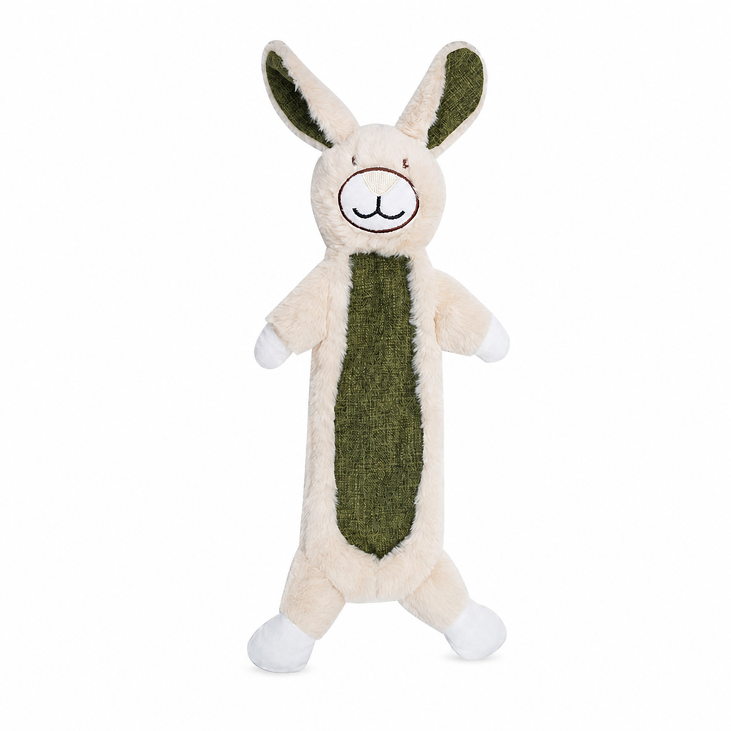 Crinkle Bunny & Sloth Plush Dog Toys — Floppy Ear Tug Toy
