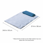 Dog Cooling Mat with Built-in Pillow — Self-Cooling Bed