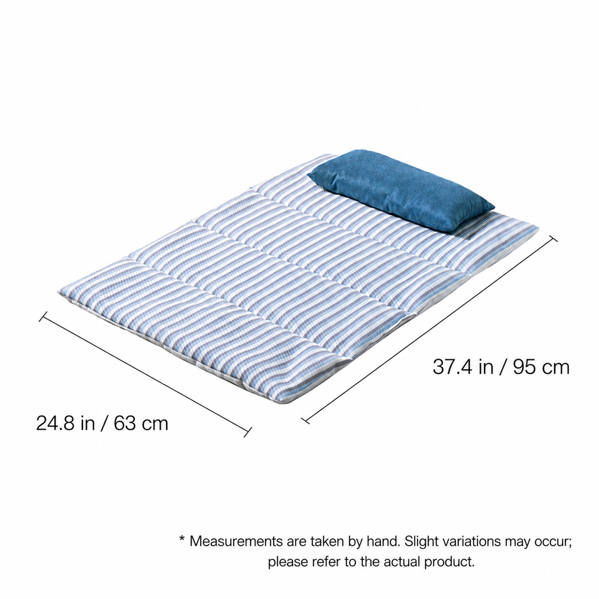Dog Cooling Mat with Built-in Pillow — Self-Cooling Bed