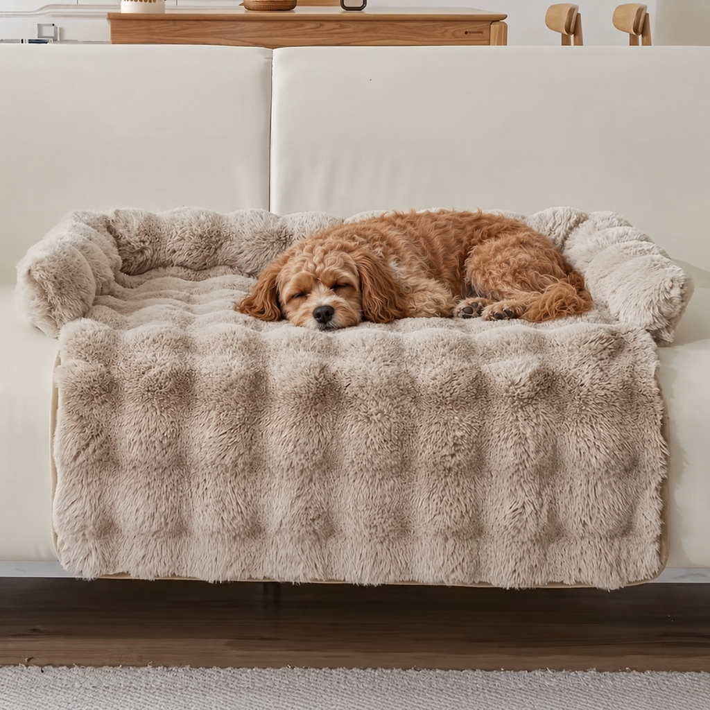 Cozy Faux Rabbit Plush Mat