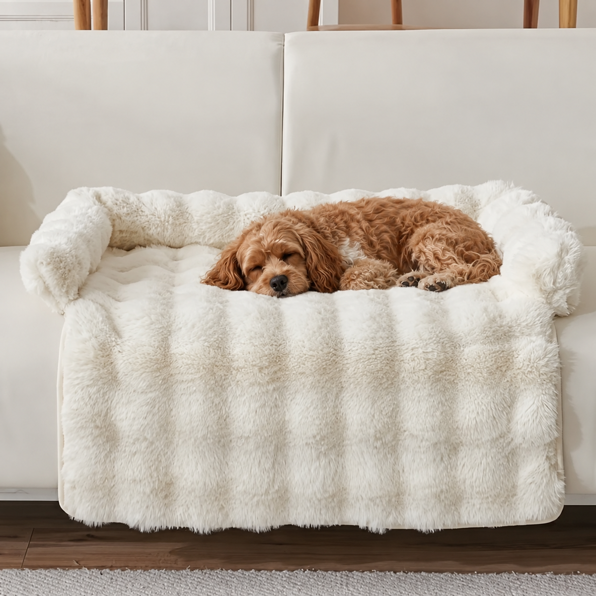 Cozy Faux Rabbit Plush Mat